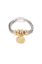 Affection Roman Chain Ring, 18k Yellow Gold & Sterling Silver
